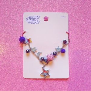 NEW more than magic sparkle pompom charm necklace
